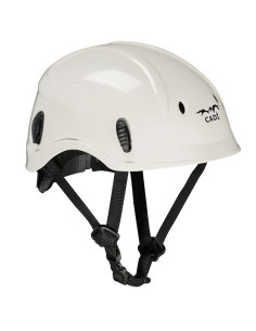 Casco blanco con barboquejo Cadi EN12492 climax 2