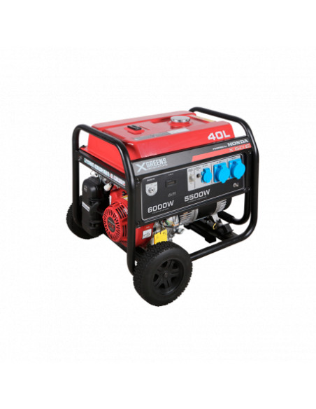 GENERADOR HONDA X 60 E GX390 11,7 cv 6.000 VA 389 cm3 ARRANQUE MANUAL/ELECTRICO