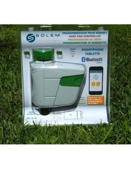 PROGRAMADOR DE GRIFO SOLEM BLUETOOTH  A  (FUNCIONA CON 1 PILA 9V)